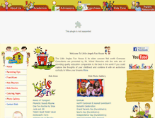 Tablet Screenshot of littleangelsfunhouse.com
